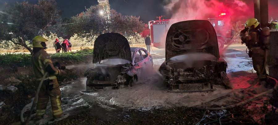 اضرار مادية بحريقان في عرب الهيب وبيت شيمش